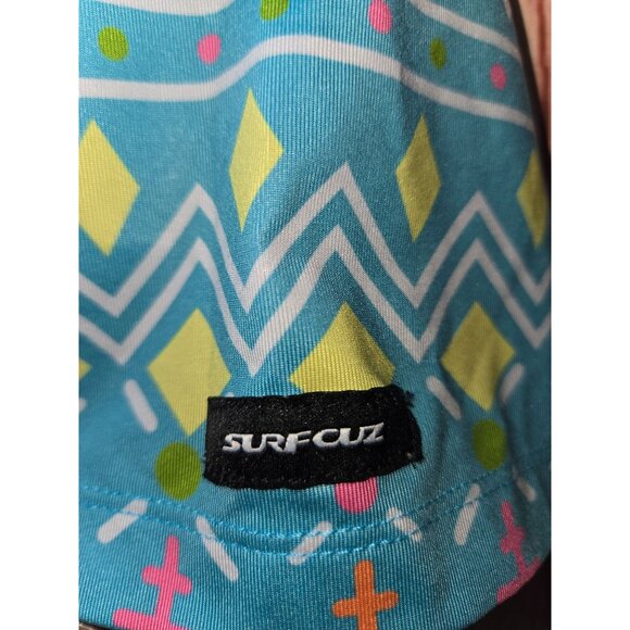 SurfCuz Mens Geometric Print Polo 3XL - Picture 8 of 9